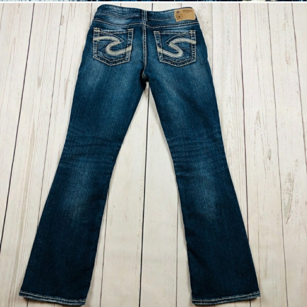 Silver Aiko Bootcut Factory Faded Jeans 29